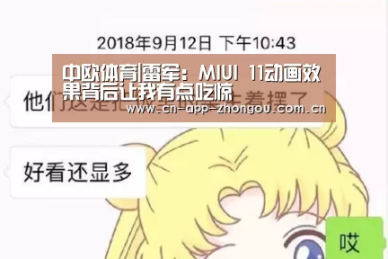 中欧体育|雷军:MIUI 11动画效果背后让我有点吃惊(图1) 中欧体育